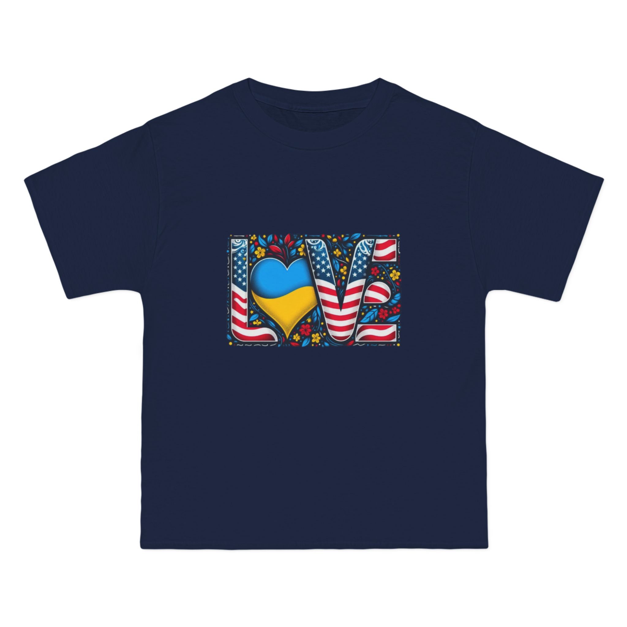 LOVE Unites Tee - Ukraine & USA Flag Edition