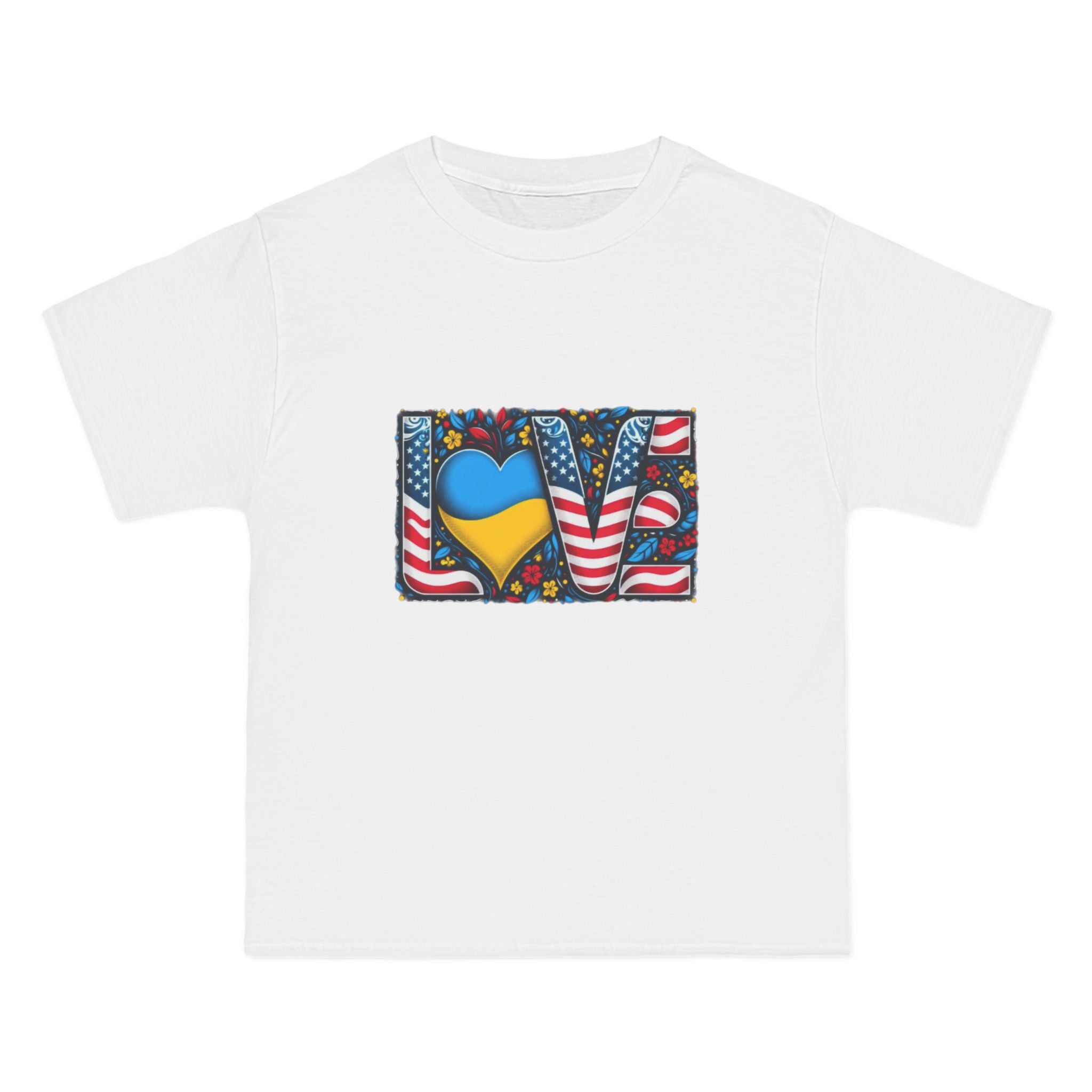 LOVE Unites Tee - Ukraine & USA Flag Edition