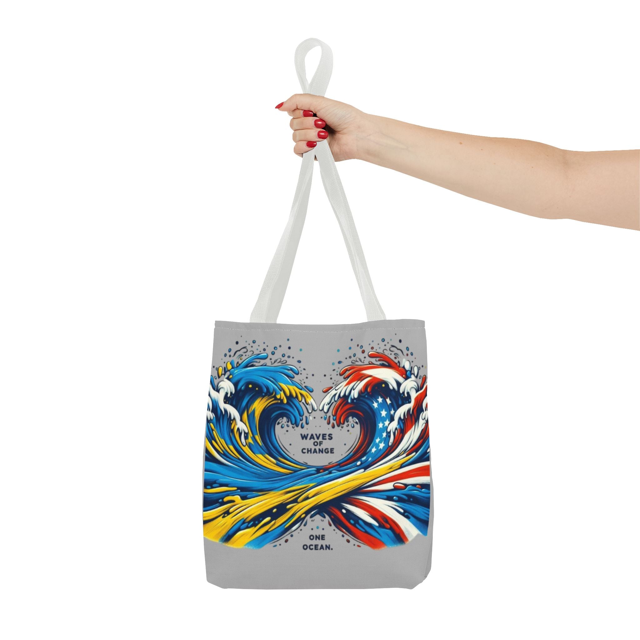 Waves of Change Tote Bag – One Ocean, Two Nations